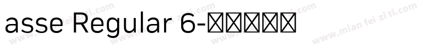 asse Regular 6字体转换